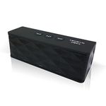 TECEVO T4 NFC Bluetooth Wireless Speaker With Enhanced Bass Portable & Rechargeable Built-in Microphone 10W RMS - Black