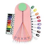 Choose Friendship, My Friendship Bracelet Maker, 20 Pre-Cut Threads (Craft Kit / Kids Jewelry Kit) - Blush Pink,