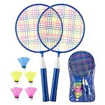 TONITTO 1 Pairs Badminton Racket for Children Badminton Set for kids Nylon Alloy Lightweight Racket for Child, Beginner Players, Indoor & Outdoor Sport