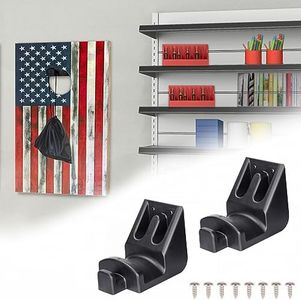 Teamaze Cornhole Board Wall Mounts Set of 2 Cornhole Accessories Wall Mount with Hook for Hanging Cornhole Board Game Holder Storage