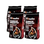 Homefire Barbecue Briquettes, Great for Traditional BBQs, 4 kg (4 Packs)