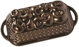 Nordic Ware Bronze 92548 Apple Basket Cast Loaf Pan, 6 Cup Capacity