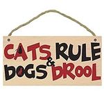 Imagine This "Cats Rule Wood Sign f