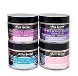 Mia Secret Acrylic Powder 4 pc Set - 2 oz. Clear/Natural Pink/Pink/White