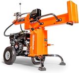 SuperHandy Portable 25 Ton Gas Log Splitter with 7HP Engine, Bucher Gear Pump, and Horizontal/Vertical Half Beam Steel Wedge for Firewood Splitting and Forestry Harvesting