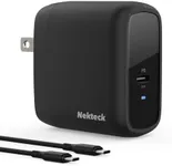 Nekteck 65W USB C Charger GaN II with 6.6ft Cable, PD 3.0 PPS [USB-IF Certified] Fast Foldable Small USB C Wall Charger Compatible with iPhone15, MacBook Air/Pro, iPad Air/Pro,Galaxy S21/S20 and More