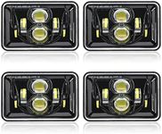 Auxbeam 4x6 LED Headlights, 4PCS 60