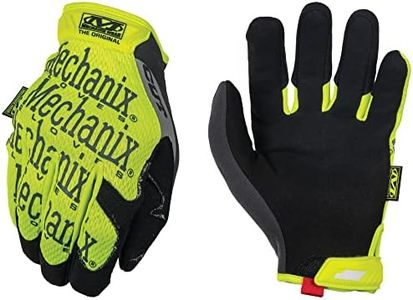 Mechanix Wear: The Original E5 Work Gloves - Cut Resistant, Touch Capable (Medium, Fluorescent Yellow)