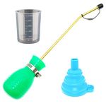 BITEYI Pest Control Bulb Sprayer Handheld Pesticide Diatomaceous Earth Powder Duster With Long Copper Tube Easy-to-Use To Get Rid of Bugs & Pests (Green)