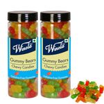 Winola Gummy Bears-Mix Fruit Chewy Candies|Gelatine Free Imported Gummies 100% Veg (180 Gm X Pack Of 2)