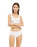 Sloggi Women's Basic+ Midi 3 Pack Brief, White, 16 UK