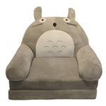 Foldable Toddler Chair Lounger,Children's Couch Sofa Backrest Chair Learning Chair Infant Foldable Seat Feeding Chair for Teens/Toddlers/Baby (Totoro)