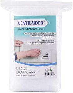 Ventilaider Complete Air Vent Register Filter Set Cut to Fit Any Size 16" x 60" & 50" Installation Tape, Electrostatic Fabric. Purifies Air, Helps Reduce Dust from Ducts, AC Furnace System