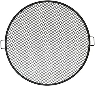 Sunnydaze Decor Fire Pit Cooking Grill, X-Marks BBQ Grate,Black,40 Inch