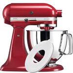 HOMGEN Stainless Steel Mixer Bowl Fit for KitchenAid 4.5-5 QT Tilt-Head Mixer Dishwashable 5 Quart Mixing Kitchenaid Bowl with Handle Comes with Cleaning Brush &4.5-5QT Fermenting Cap for Cooking Fun