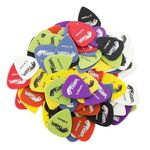 TIGER AP100A Pack of 100 Guitar Picks Plectrums for Acoustic/Classical/Electric/Bass Guitar Variety of Gauges Light/Medium/Heavy - 0.58mm / 0.71mm / 0.81mm / 0.96mm - Assorted Colours