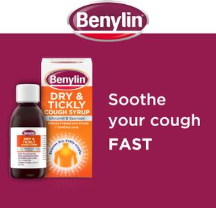 Benylin Dry & Tickly Cough Syrup, 300ml – Adult & Child Cough Relief