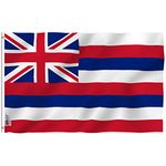 ANLEY Fly Breeze 3x5 Feet Hawaii State Flag - Vivid Color and UV Fade Resistant - Canvas Header and Double Stitched - Hawaiian HI Flags Polyester with Brass Grommets 3 X 5 Ft