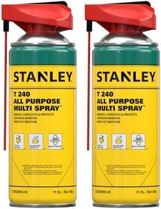 Stanley T240 Corrosion Inhibitor Spray - Rust Remover&Cleaner Aerosol - Versatile Rust Prevention Spray for Garage, RV, Woodworking, Power Tools - 11 Oz, 2 Pack