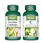 VORST Garcinia Cambogia 60 Capsules and Apple Cider Vinegar 90 Capsules (Combo Bundle 2 bottles)