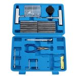 Apriciter Tyre Repair Kit, Car Puncture Repair Kit, 69Pcs Tubeless Tyre Repair Kit Tyre Plug Repair Kit Tool Set for Car Motorcycle Truck ATV Van Jeep Tractor Off-Road Vehicle