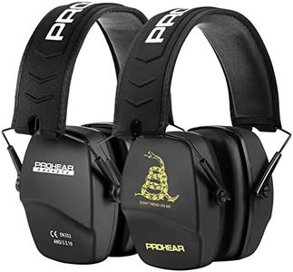 PROHEAR 016 Shooting Ear Protection Earmuffs 2 Pack, NRR 26dB for Gun Range, Hunting -Black and DOTM