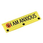 Anxiety Medical Awareness Dog Leash Sleeve I am Anxious Dog Leash Wrap Sleeve Pet Birthday Gift (I AM Anxious-YE Sleeve)