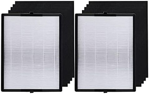 PUREBURG 2-Pack Replacement True HEPA Filter Set Compatible with Alen BreatheSmart Air Purifier 45i / Flex , Part Number: B4-Fresh / FL40-Silver-Carbon