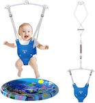 Baby Jumper, Baby Doorway Jumper with Adjustable Strap, Protable Baby Jumpers and Bouncers, Easy to Assemble, Baby Bouncer Jumper with Water Mat