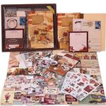 The AutoStory Paper Junk Journal&Scrapbook Kit: A6 Notebook,Stickers,Diy Set With Vintage Aesthetic&Creative Decor Journaling Supplies. Ideal Gifting For Teens,Girls(Coffee Bazaar,Coffee)