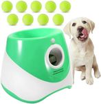 SHYUJAJIE Automatic Dog Ball Thrower Launcher, Dog Fetch Machine with 10-30Ft 3 Launching Distance, Dog Tennis Ball Throwing Machine for Indoor/Outdoor Throwing Game (Yellow) (Green)