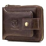 Leather Bifold Zipper Wallet for Me