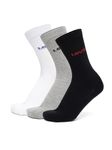 Levi's LS103 Men's Cotton Stretch Regular Half Terry Socks with Cushioned Sole (Pack of 3)
