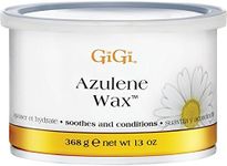 GiGi Azulene Hair Wax Remover – Soothing Microwave Wax for Hair Removal, Ideal for Face, Body Legs & Sensitive Skin, 13 oz, 3 Pack