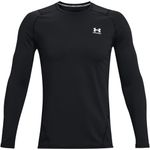 Under Armour mens ColdGear Armour Fitted Crew, Black (001)/White, X-Large