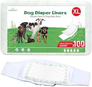 Dog Diaper Liners 130ct, Super Leak Proof and Absorption Disposable Dog Diaper Booster Pads for Female and Male Fit Most Reusable Pet Belly Bands, Wraps, and Period Diapers (X-Large,XL-130ct)