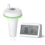 INKBIRD Wireless Floating Wireless Pool Thermometer and Receiver Set with Indoor Temperature Humidity Monitor, IPX7 Waterproof, for Swimming Pools, Hot Tubs, Small Ponds, Aquariums（IBS-P02R）