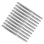 uxcell 10pcs Machine Thread Taps 6-32 UNC 2B High Speed Steel 6542 Straight Flute Screw Thread Milling Taps Threading Tapping Repair Tools