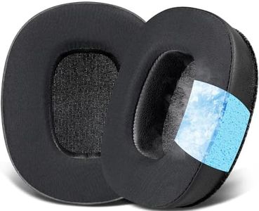 SOULWIT Gel de Refroidissement Mousse Coussin Coussinets pour Marshall Monitor Wireless/Wired Over-Ear Casque, Coussinets avec Mousse d'isolement de Bruit(Ne Pas Adapter Le Monitor II)