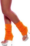 Smiffys Unisex Adult Leg Warmers,Orange,One Size