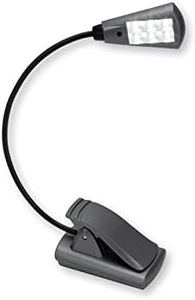 Carson FlexNeck Plus Flexible Clip-On Book Light with 6 Ultra Bright LEDs