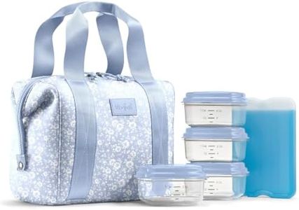 Fit & Fresh Remi Lunch Bag for Women Work – Neoprene Lunch Tote with Containers & Ice Pack, Reusable Meal Prep Lunch Box, Large Capacity, Machine Washable
