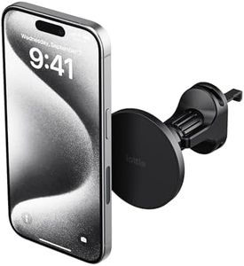 iOttie iTap 3 Magnetic Air Vent Car Mount Phone Holder with Magnetic Ring Adapter. Compatible with MagSafe, iPhone, and Android Smartphones