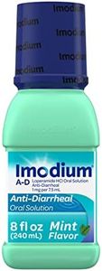 Imodium A-D Liquid Anti-Diarrheal Medicine with Loperamide Hydrochloride to Help Control Symptoms of Diarrhea Due to Acute, Active & Traveler's Diarrhea, Mint Flavor, 8 fl. oz