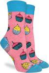 Good Luck Sock Women's Cupcakes Socks, Adult