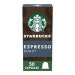 Starbucks By Nespresso, Espresso Dark Roast (50-Count Single Serve Capsules, Compatible With Nespresso Original Line System), Box - 0.62 Pounds