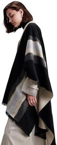ZHE JIN 100% Mulberry Silk Wraps for Women, Aurora - Black 71"x24"