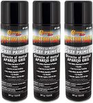 Custom Coat 1K High Build Direct to Metal Primer - 12 Ounce Spray Can - Grey - for Automotive and Industrial Use - Easy Sanding - (Pack of 3)