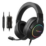 Tronsmart USB Gaming Headset, Surround Sound 7.1, No-delay & Noise-free, 360° Adjustment Microphone, Comfortable Breathable Sweat-proof, Professional PC/PS/Playstation/Switch Accessories