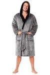 CityComfort Luxury Super Soft Men Dressing Gown Mens Bathrobe (Grey, M)